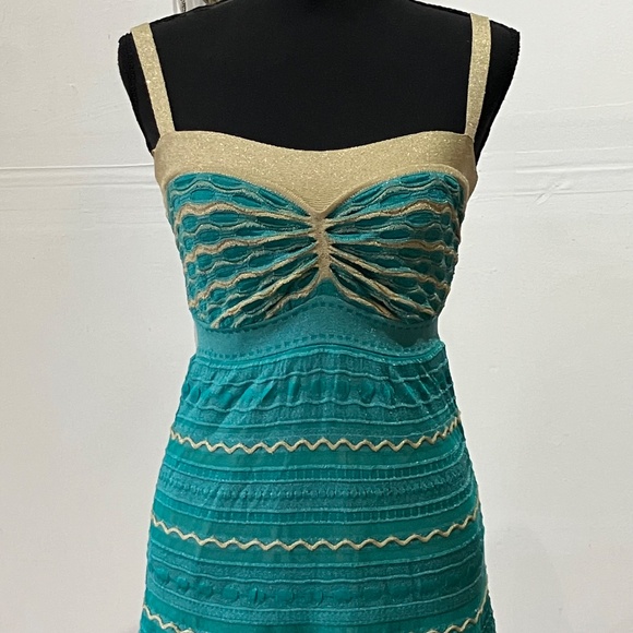 Teal and gold Missoni dress - Picture 3 of 15